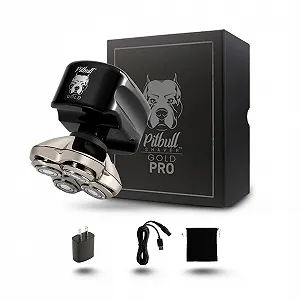 Бритва для голови та обличчя Skull Shaver Pitbull Gold Pro Forte 4 леза Бездротова - Фото 1
