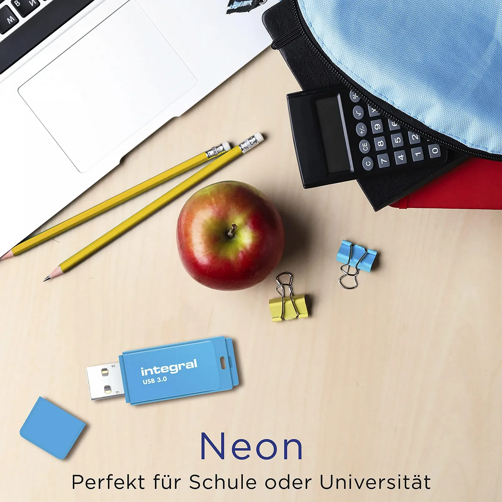 USB-накопичувач Integral Neon 128GB USB 3.0 Blue, фото №6