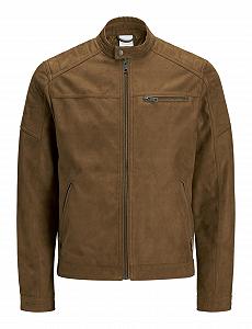 Кожаная куртка JACK & JONES Essentials Rocky - Фото 1