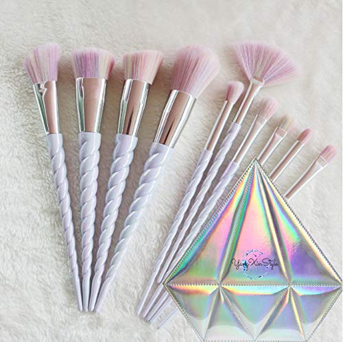 Набор кистей для макияжа Yang Xin Luxury Unicorn Series из шерсти для основы теней контурирования лица 10 шт., фото №1