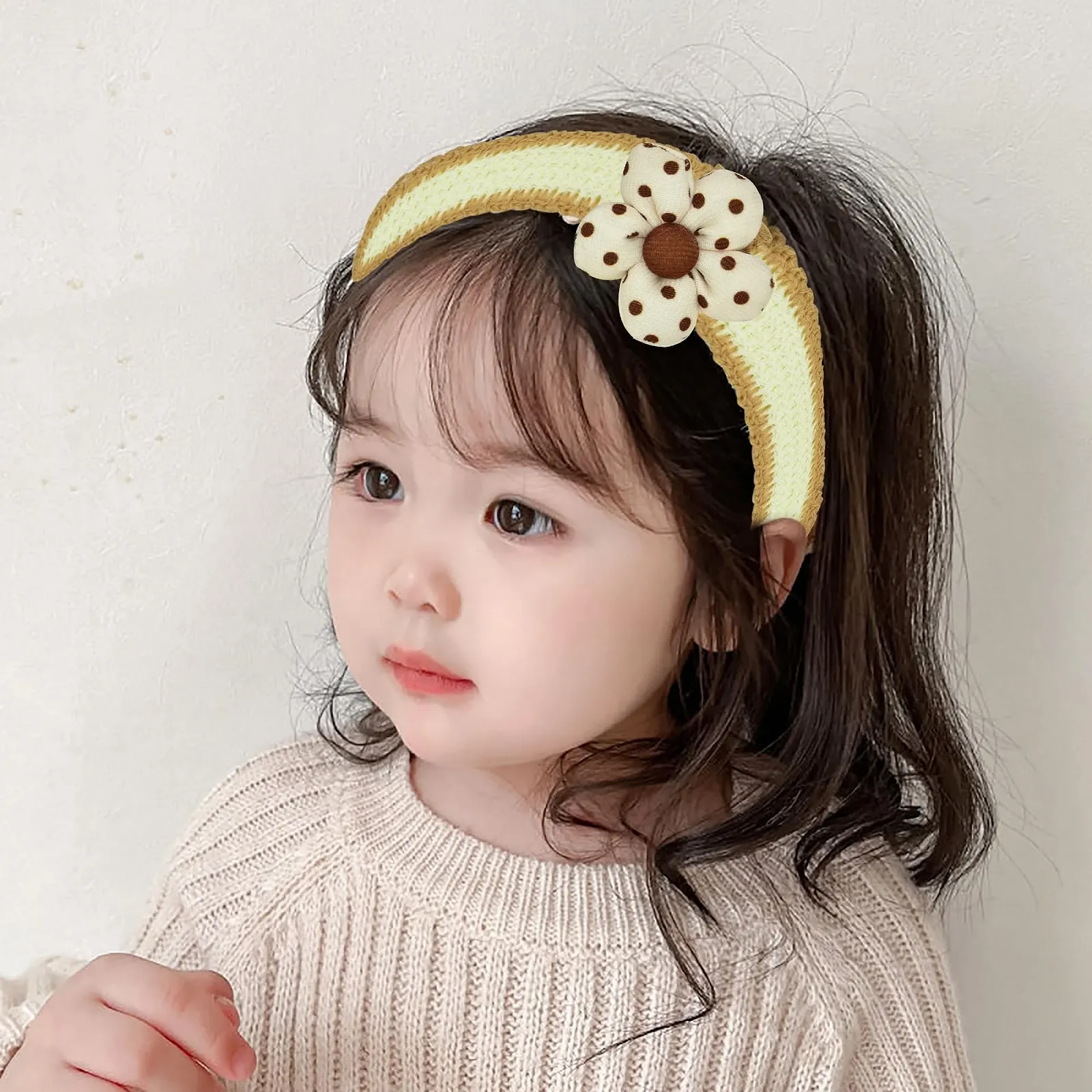 Пов'язка для волосся Квіткова з липучкою, фото №6