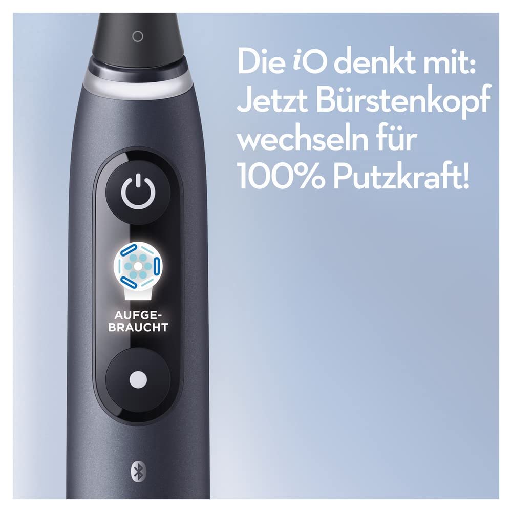 Зубная щетка электрическая Oral-B iO Series 8, 6 режимов чистки, магнитная технология, цветной дисплей, черный оникс, фото №8