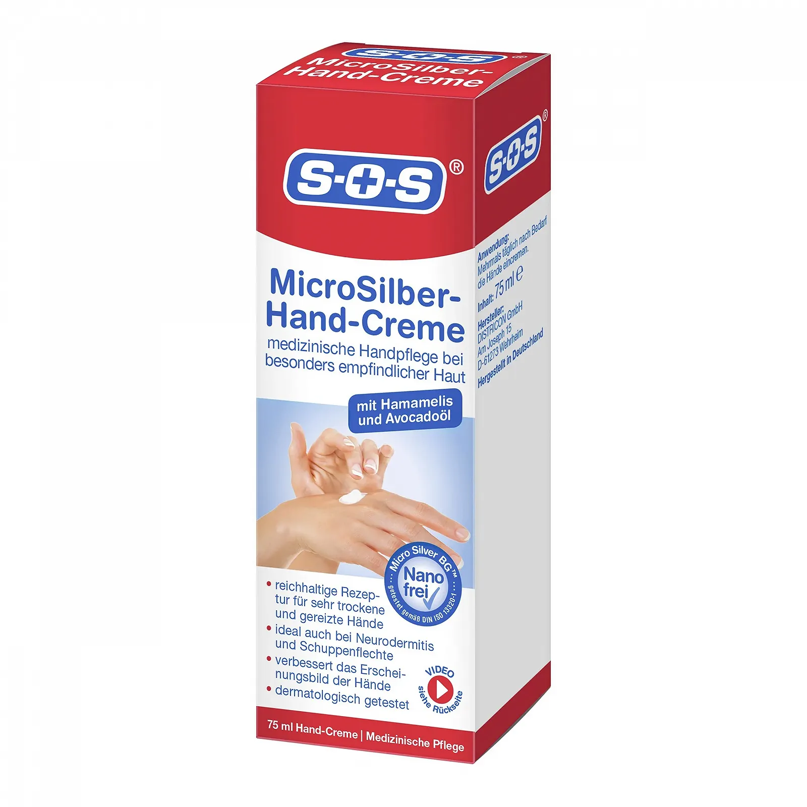 Крем для рук SOS MicroSilber 75 мл, фото №1