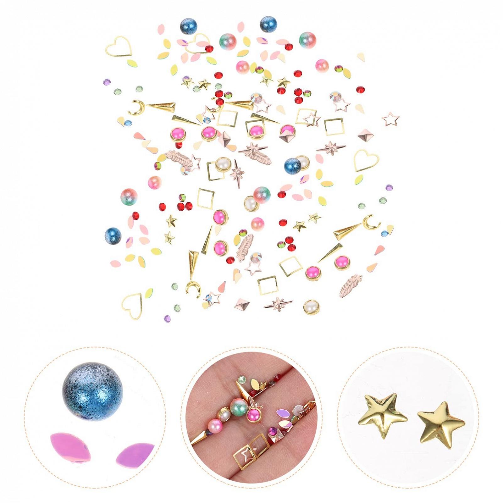 Аксессуары для ногтей Lurrose, 9 коробок, стразы, подвески для ногтей, фото №2 Аксессуары для ногтей Lurrose, 9 коробок, стразы, подвески для ногтей, фото №2