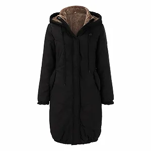 Зимняя куртка Женская Средняя Длина Водонепроницаемое synthetic.ua - Фото 1