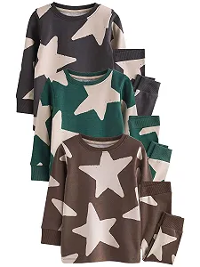 Комплект піжам NEXT з довгими рукавами, 3 шт. - Фото 1