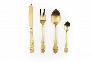 Купити Набір столових приборів Excelsa Baroque Gold, 4 предмети - Фото 1 Набір столових приборів Excelsa Baroque Gold, 4 предмети - Фото 1
