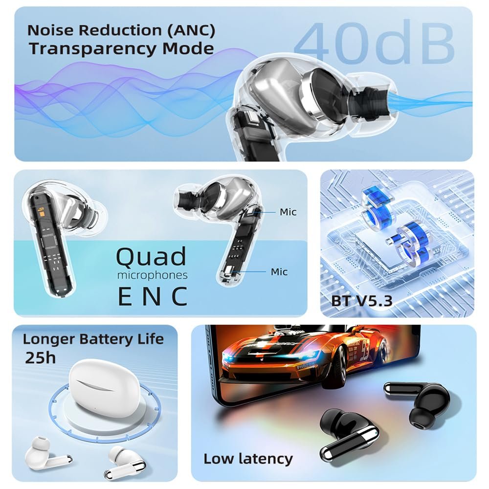 Наушники-переводчики с шумопоглощением, Двухсторонний Bluetooth, фото №3