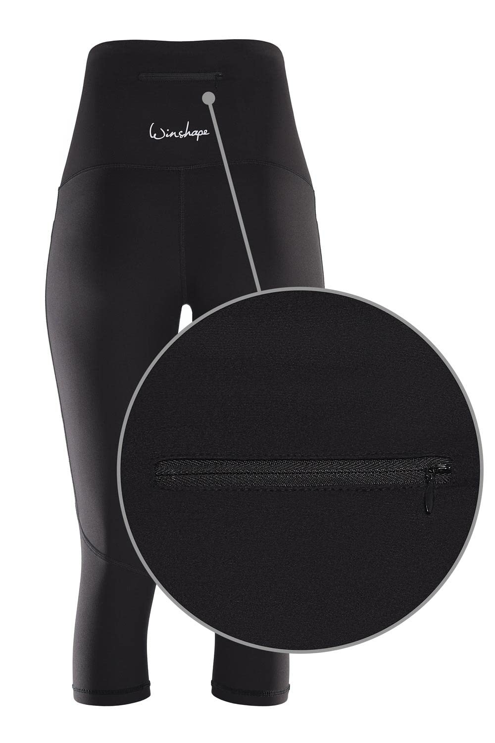Шорты WINSHAPE Функциональные Комфортные Hwl215c Женские ¾ с высокой талией, фото №4
