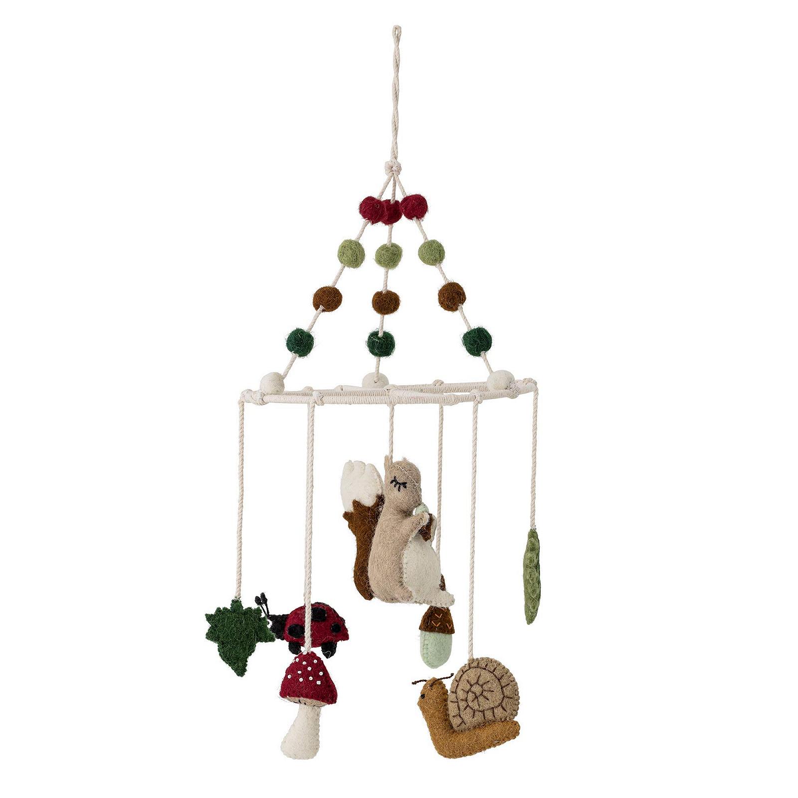 Мобиль Bloomingville Natural Red Brown Green Wool, фото №1