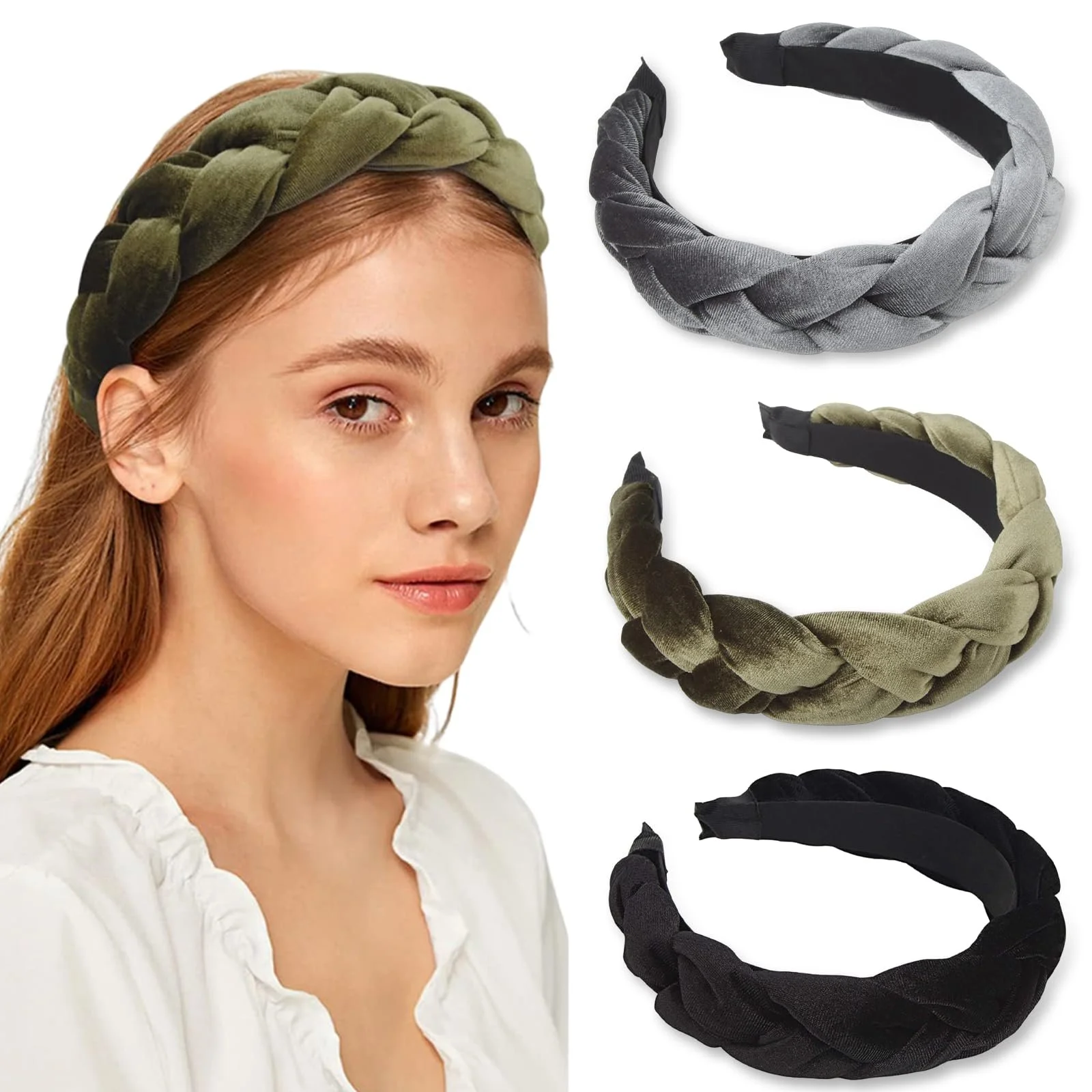 Обруч Оксамитовий Плетений, фото №1