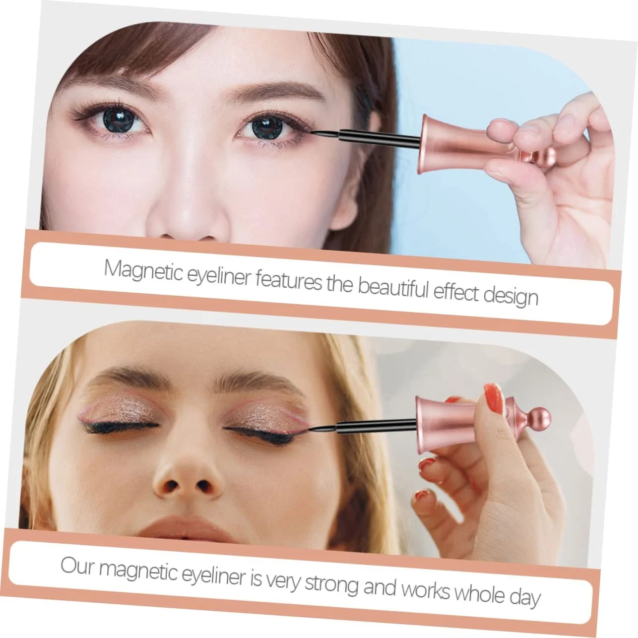 Підводка VINTORKY flesse Eyeliner Магнітна Чорний, фото №5