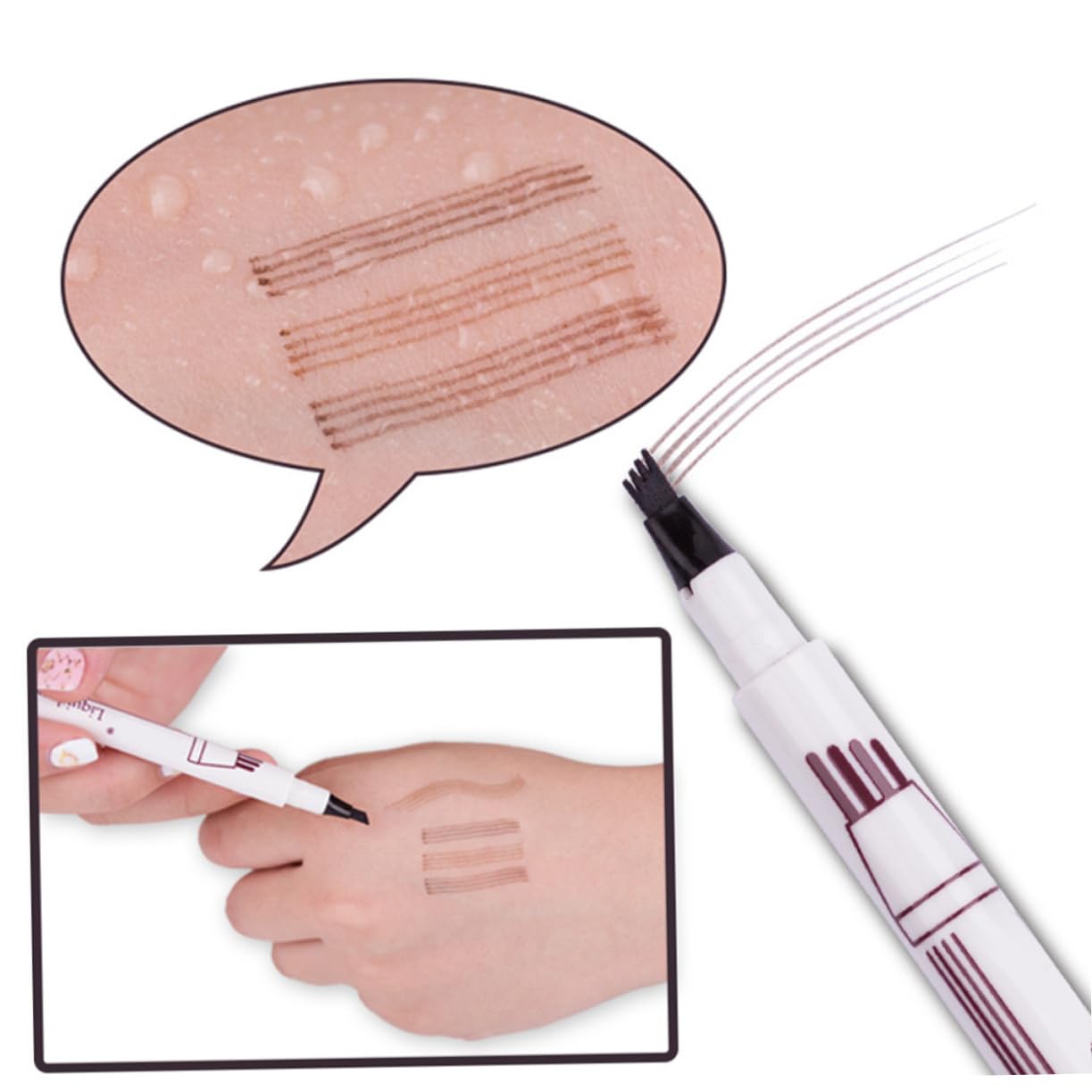 Олівець для брів FRCOLOR Рідкий 3 шт., фото №2