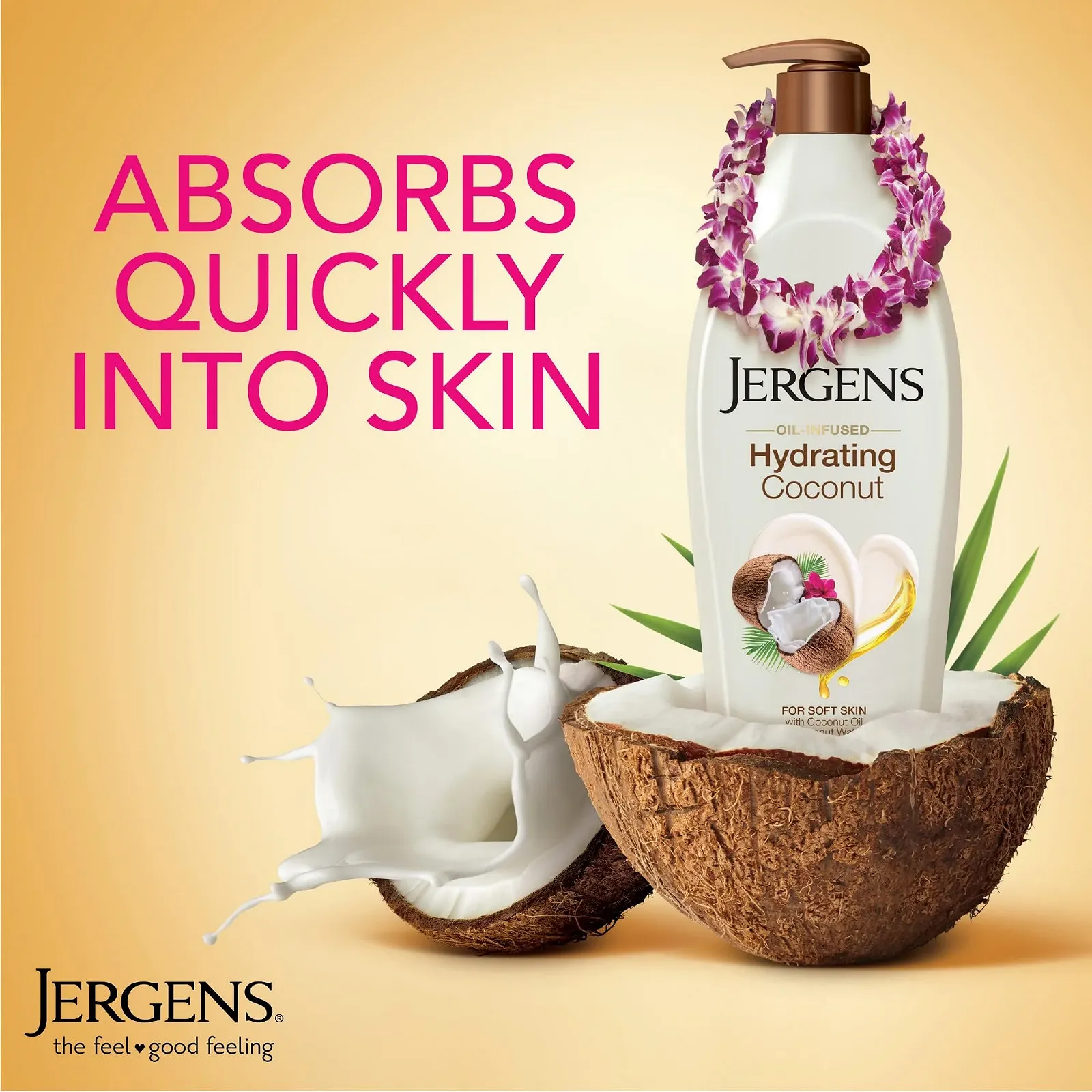 Лосьйон Jergens Hydrating Coconut 400 г, фото №2