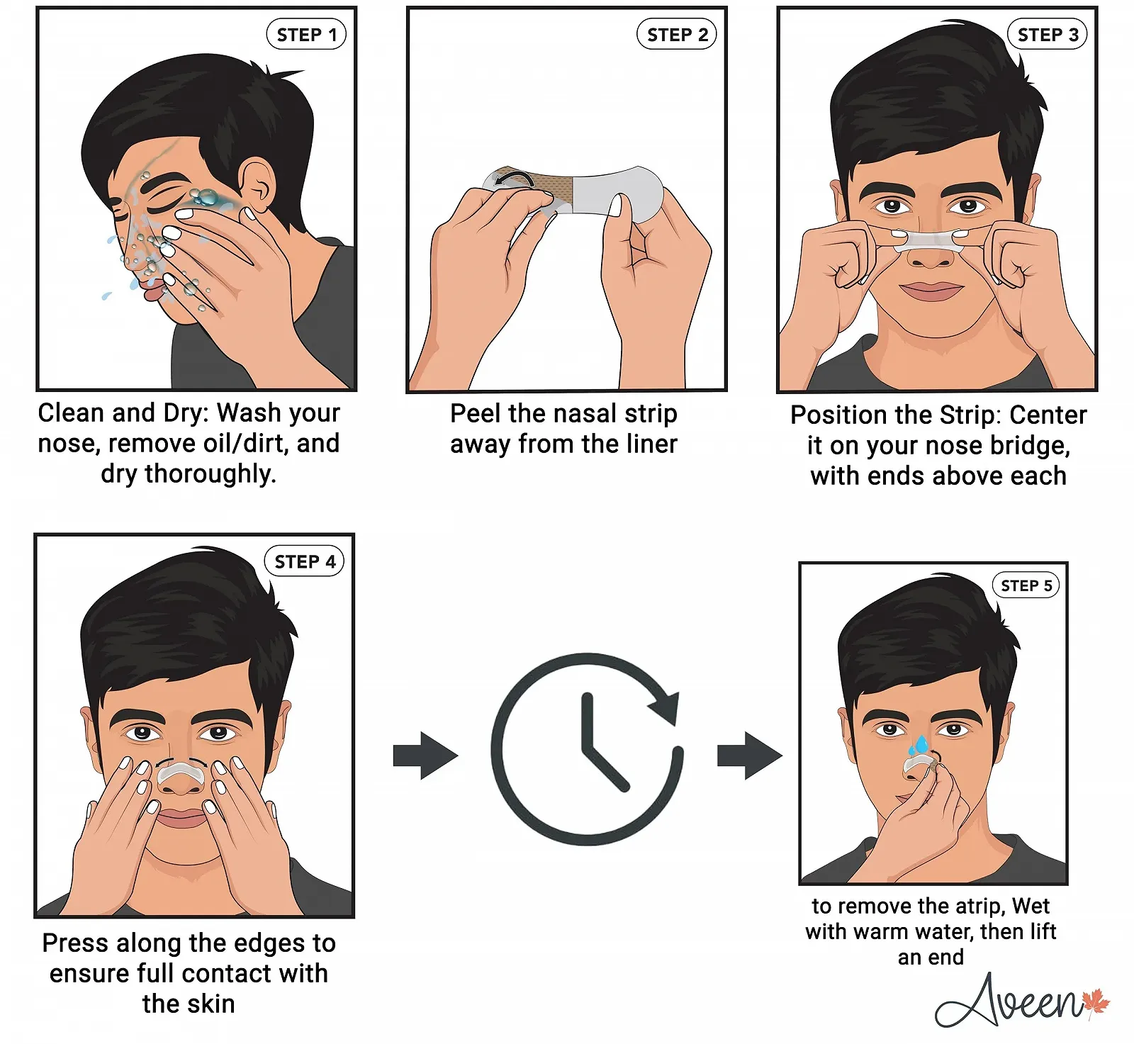 Смужки для носа Aveen проти хропіння для глибокого, спокійного сну Ефективне рішення, фото №4 Смужки для носа Aveen проти хропіння для глибокого, спокійного сну Ефективне рішення, фото №4