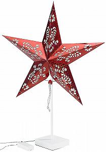 Декоративная настольная лампа Lunartec Star Форма звезды Набор из 2 шт. Красный synthetic.ua - Фото 1