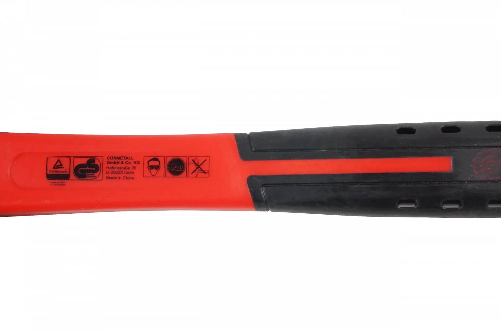 Слюсарний молоток Connex COX603300 з фібергласовою рукояткою 300 г Чорний/Червоний, фото №3