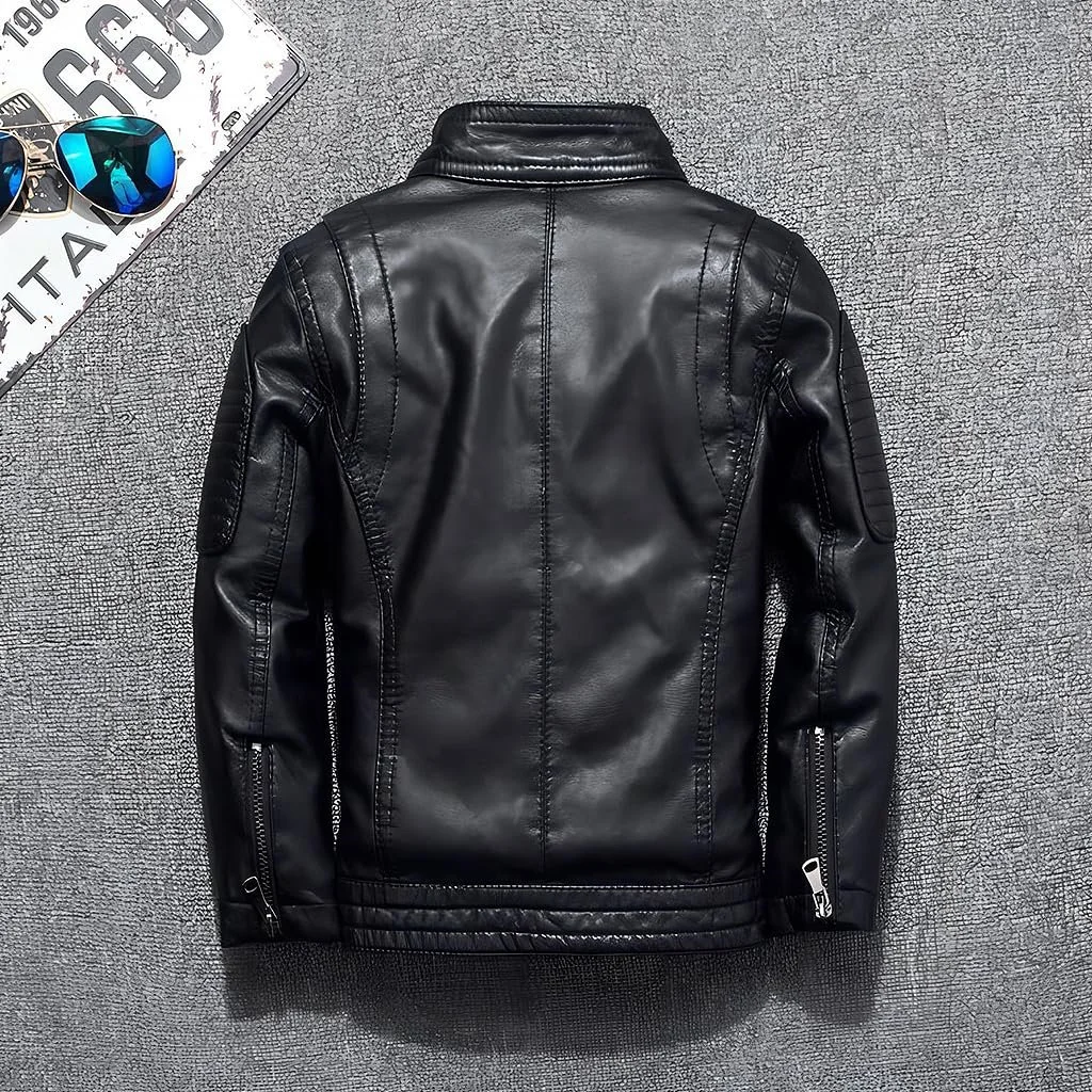 Шкіряна куртка Linboo Перехідна, фото №2 Шкіряна куртка Linboo Перехідна, фото №2