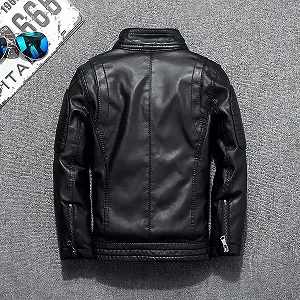 Шкіряна куртка Linboo Перехідна ціна на synthetic.ua - Фото 1 Шкіряна куртка Linboo Перехідна synthetic.ua - Фото 1