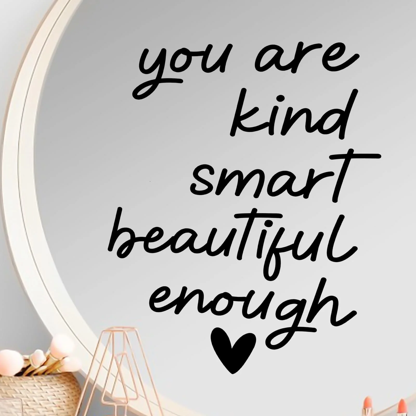 Набір дзеркальних наклейок на стіну 3 шт. Чорний, фото №1