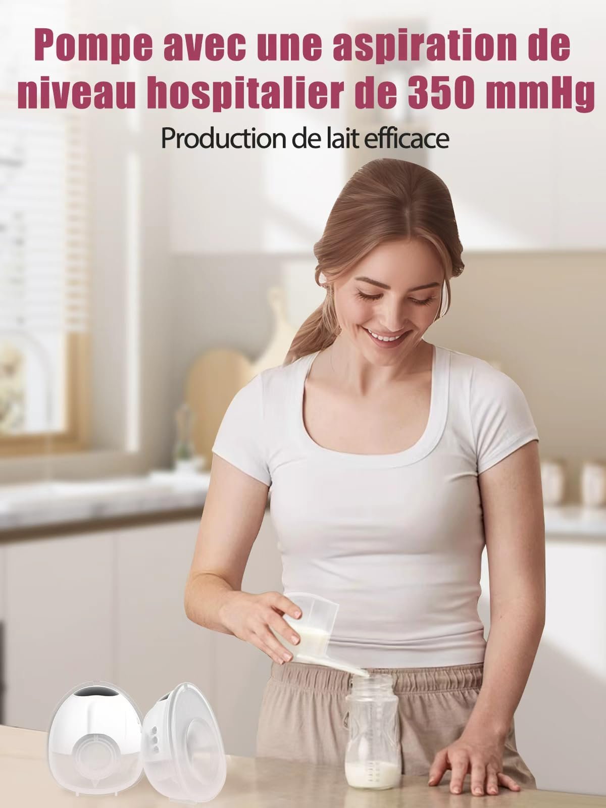 Молокоотсос электрический Lulia LU05, 4 режима и 9 уровней, портативный, сильное всасывание, без BPA, двойной молокоотсос с 17/19/21/24 мм комфортным фланцем (2 шт.), фото №7 Молокоотсос электрический Lulia LU05, 4 режима и 9 уровней, портативный, сильное всасывание, без BPA, двойной молокоотсос с 17/19/21/24 мм комфортным фланцем (2 шт.), фото №7