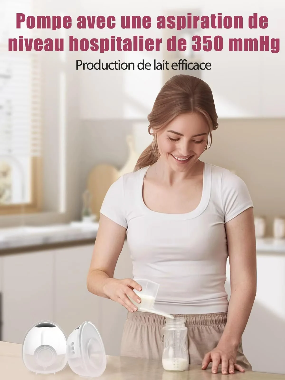 Молоковідсмоктувач електричний Lulia LU05, 4 режими та 9 рівнів, портативний, сильне всмоктування, без BPA, подвійний молоковідсмоктувач з 17/19/21/24 мм комфортним фланцем (2 шт.), фото №7 Молоковідсмоктувач електричний Lulia LU05, 4 режими та 9 рівнів, портативний, сильне всмоктування, без BPA, подвійний молоковідсмоктувач з 17/19/21/24 мм комфортним фланцем (2 шт.), фото №7