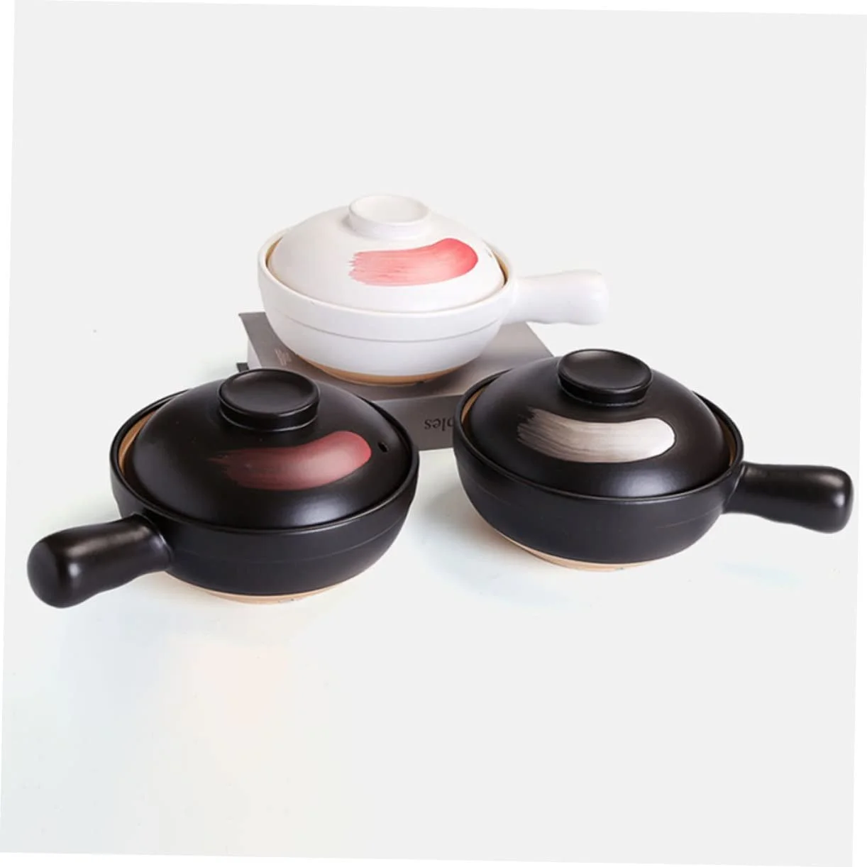 Кастрюля INOOMP песчаная малая для газовых плит антипригарная с ручкой энергосберегающая, фото №4