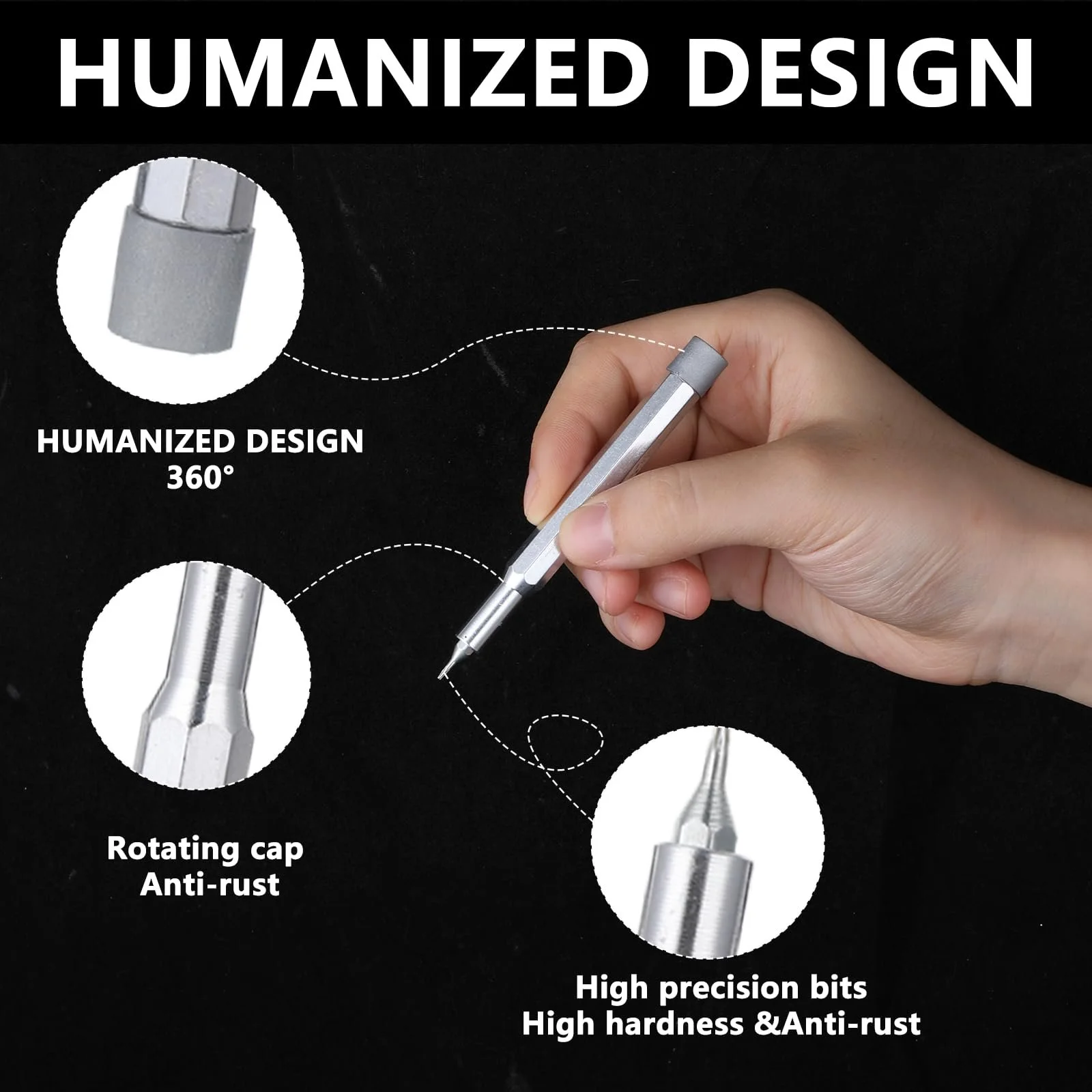 Набір викруток Precision 24 in 1 Міні-набір викруток Набір прецизійних дрібних викруток Магнітний набір інструментів для ремонту електроніки мобільних телефонів планшетів камер годинників окулярів, фото №3