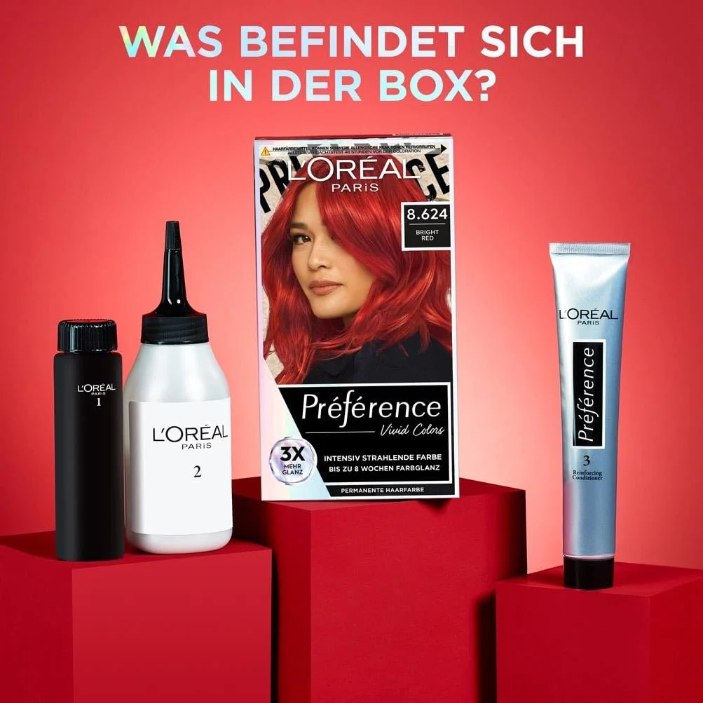 Фарба для волосся L'Oréal Paris Préférence Vivid Colors Яскравий Червоний, фото №5 Фарба для волосся L'Oréal Paris Préférence Vivid Colors Яскравий Червоний, фото №5