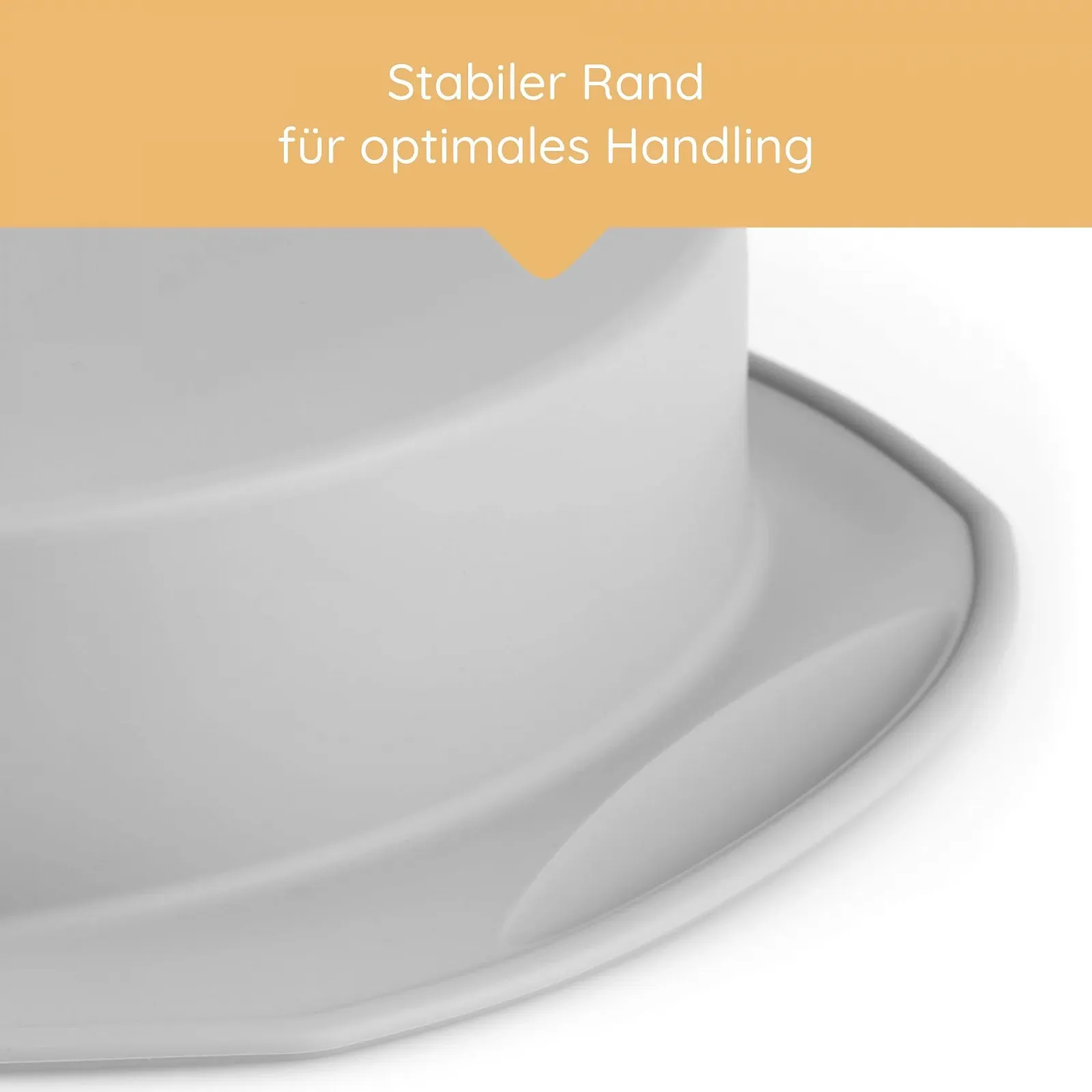 Форма для випікання Backefix силіконова кругла 22 см антипригарна без BPA сіра, фото №4