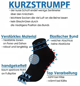 Шкарпетки Vitasox Жіночі Короткі Бамбукові Безшовні synthetic.ua - Фото 1