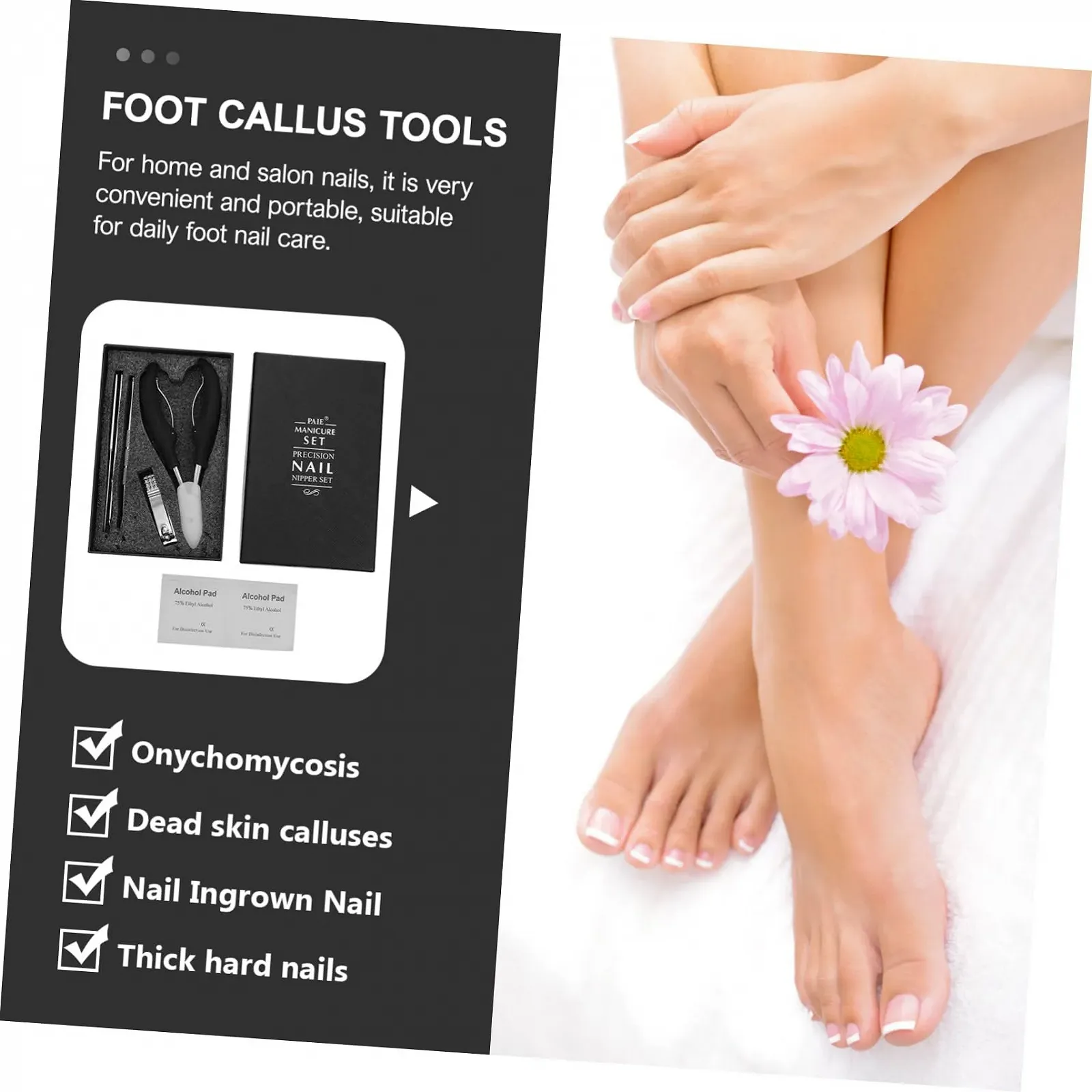 Набор для педикюра OATIPHO 1 Satz, портативный и долговечный, фото №9 Набор для педикюра OATIPHO 1 Satz, портативный и долговечный, фото №9