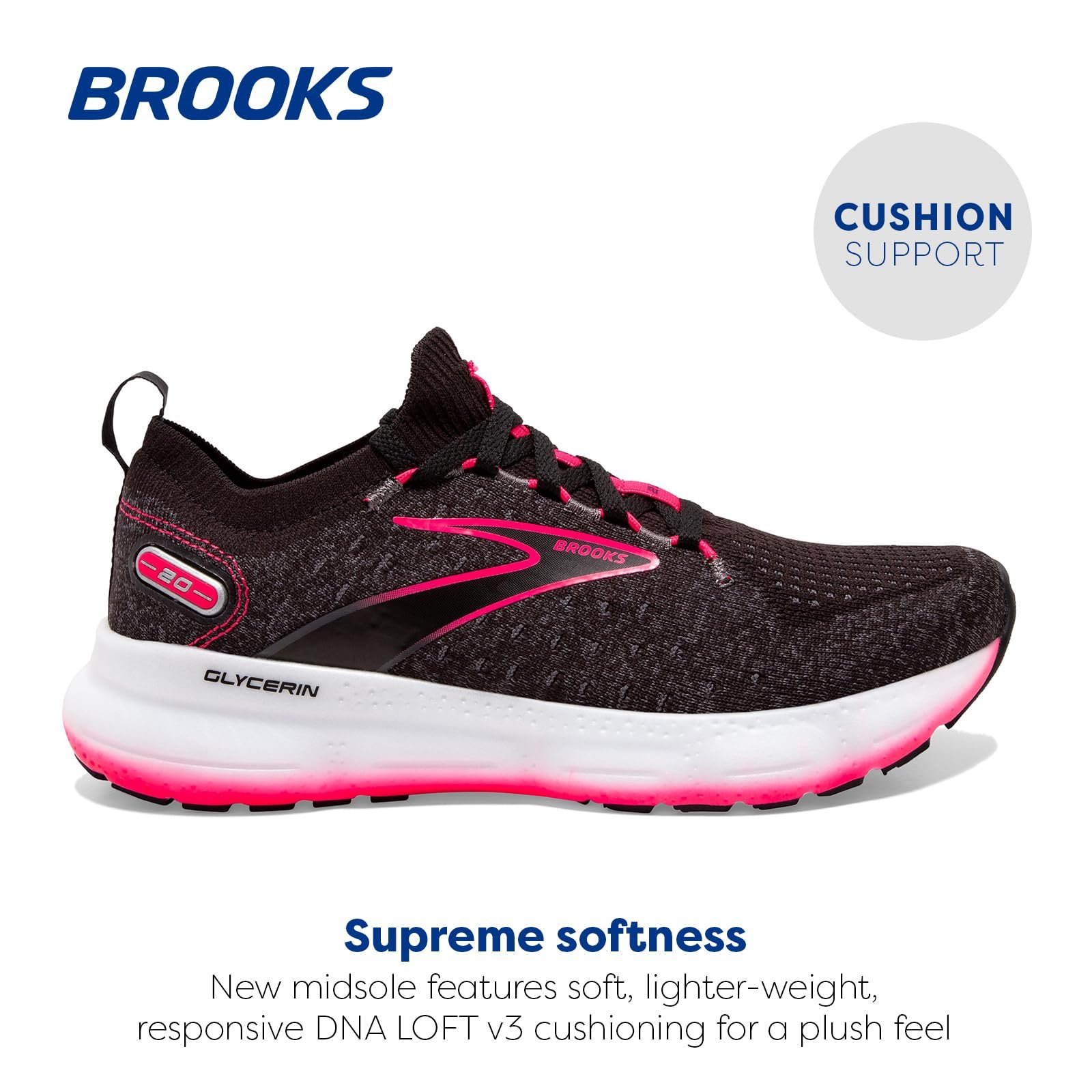 Кроссовки Brooks Glycerin Stealthfit 20 Женские, фото №2 Кроссовки Brooks Glycerin Stealthfit 20 Женские, фото №2
