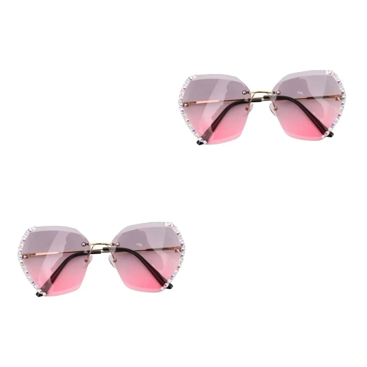 Солнцезащитные очки PACKOVE со стразами, 2 шт., фото №1