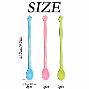 Набор ложек Пластиковые разноцветные, 6 шт synthetic.ua - Фото 1