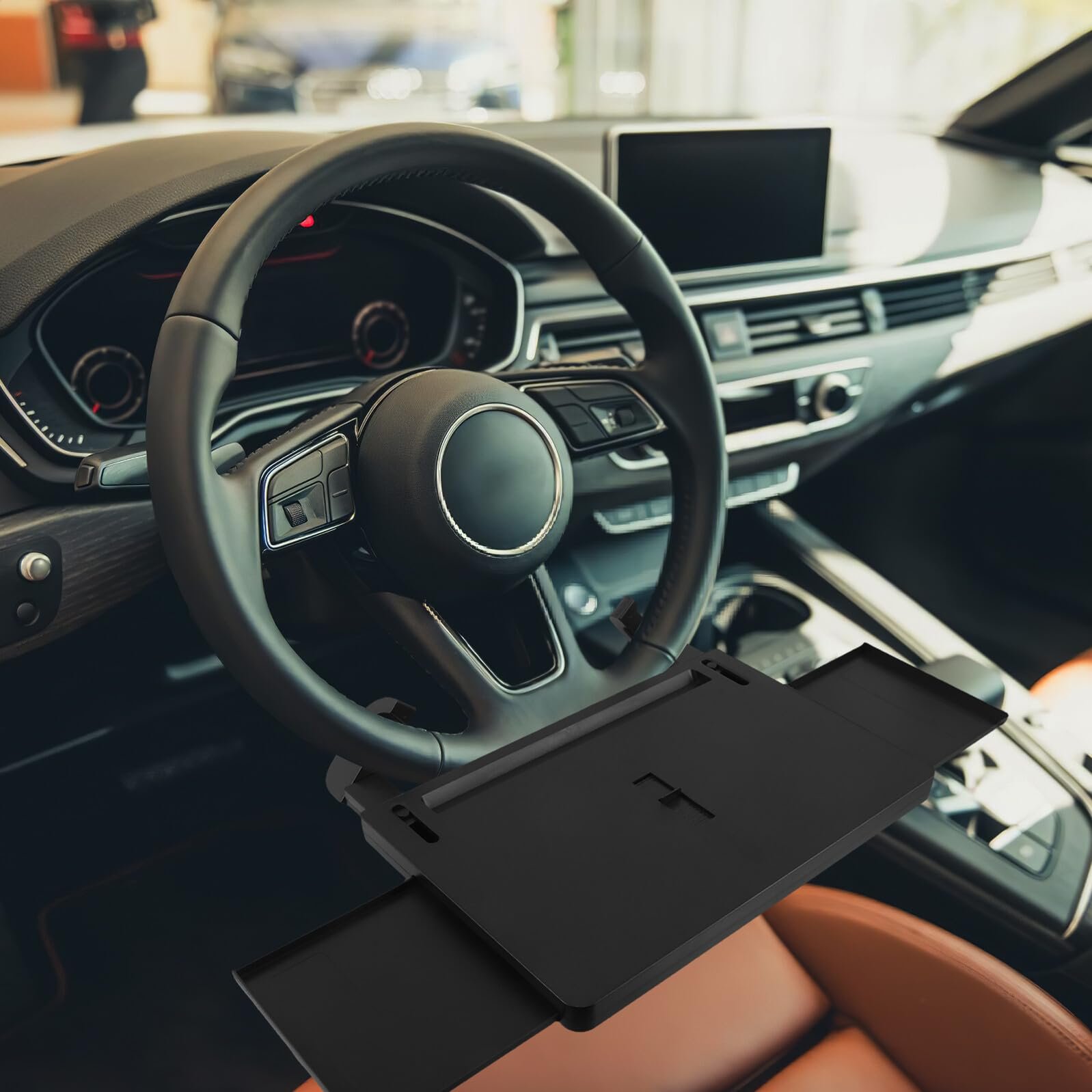 Складаний столик на кермо GALPADA для автомобіля з великою робочою та обідньою поверхнею, міцна, фото №6 Складаний столик на кермо GALPADA для автомобіля з великою робочою та обідньою поверхнею, міцна, фото №6