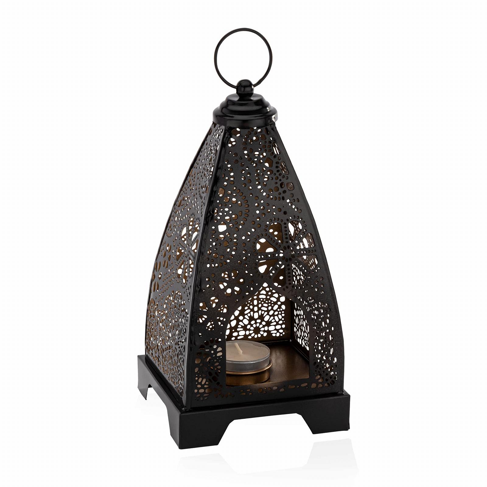 Лампа-подсвечник NKlaus Medina 11490 23 см железо черная с золотом, фото №2