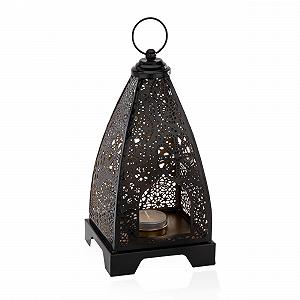 Лампа-подсвечник NKlaus Medina 11490 23 см железо черная с золотом synthetic.ua - Фото 1