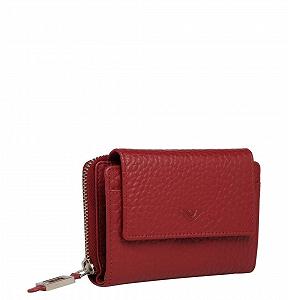 Гаманець Voi Hirsch Hilary RFID Шкіряний 14 см, червоний synthetic.ua - Фото 1