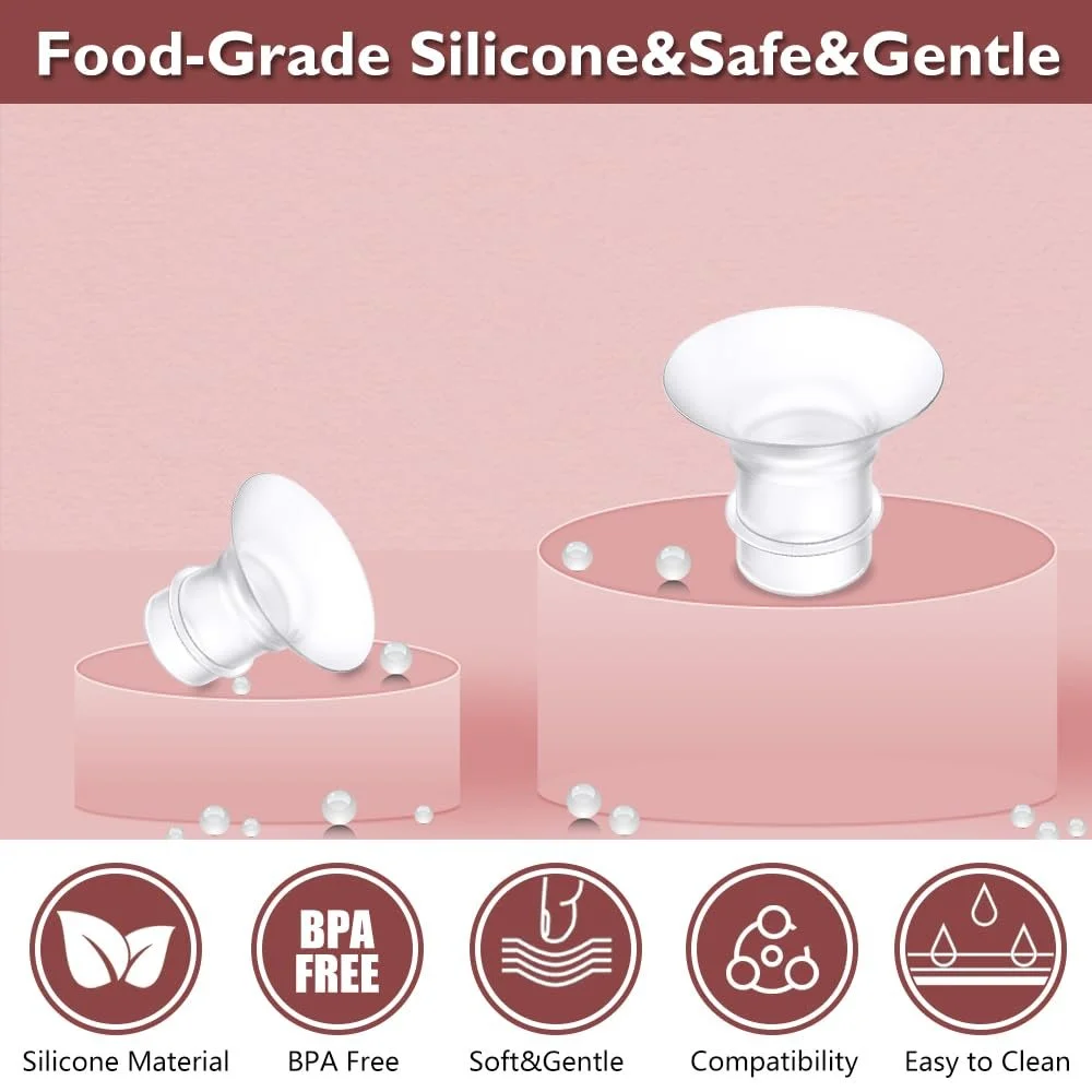 Вкладыши для фланца 22 мм Momcozy M9/M6/M5/S12 Pro/S9 Pro, 4 шт. в упаковке, фото №5 Вкладыши для фланца 22 мм Momcozy M9/M6/M5/S12 Pro/S9 Pro, 4 шт. в упаковке, фото №5