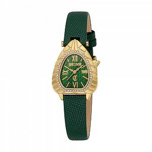 Купить Женские аналоговые кварцевые часы Just Cavalli JC1L366L0025 Кожаный ремешок, зеленый - Фото 1 Женские аналоговые кварцевые часы Just Cavalli JC1L366L0025 Кожаный ремешок, зеленый - Фото 1