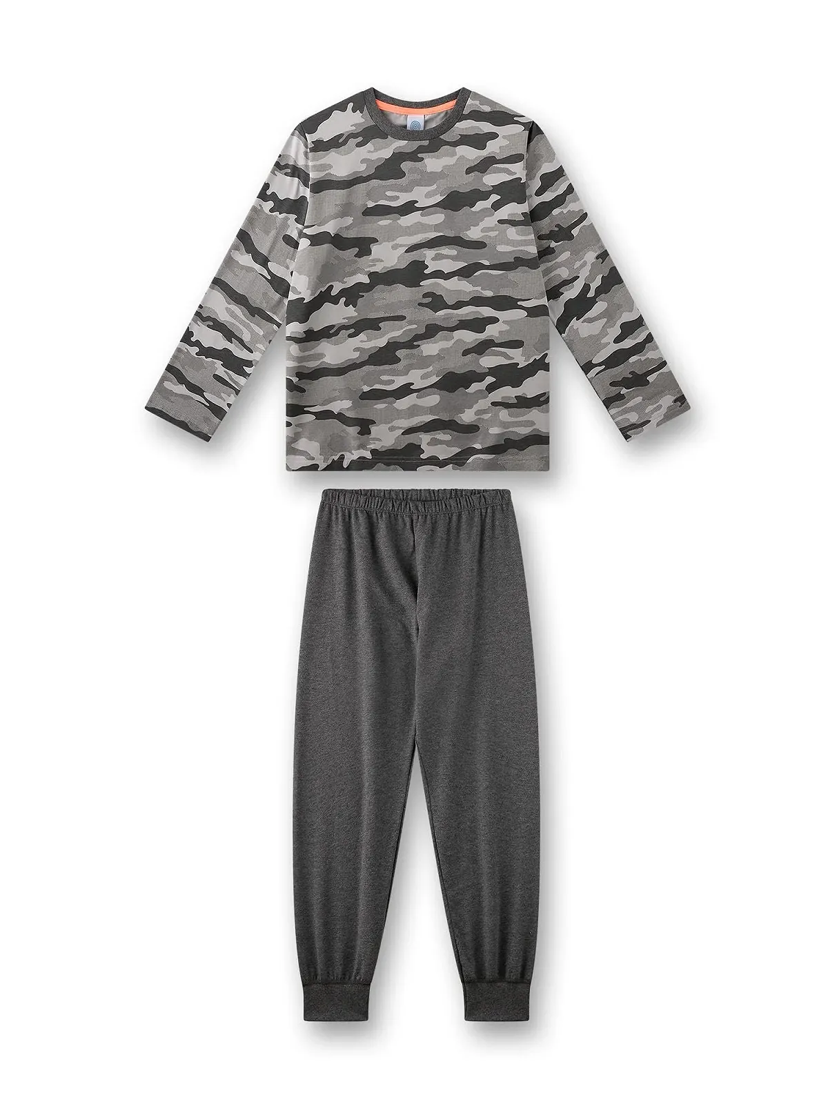Піжама Sanetta для хлопчиків, довга, сіра, фото №1