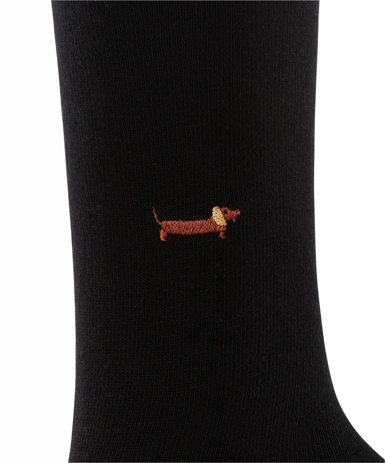 Носки Burlington Brit Style Женские Дышащие Органический износостойкий Хлопок Без давления на пальцы Однотонные с вышивкой Для бизнеса/на каждый день Универсальный размер В качестве подарка 1 пара, фото №4