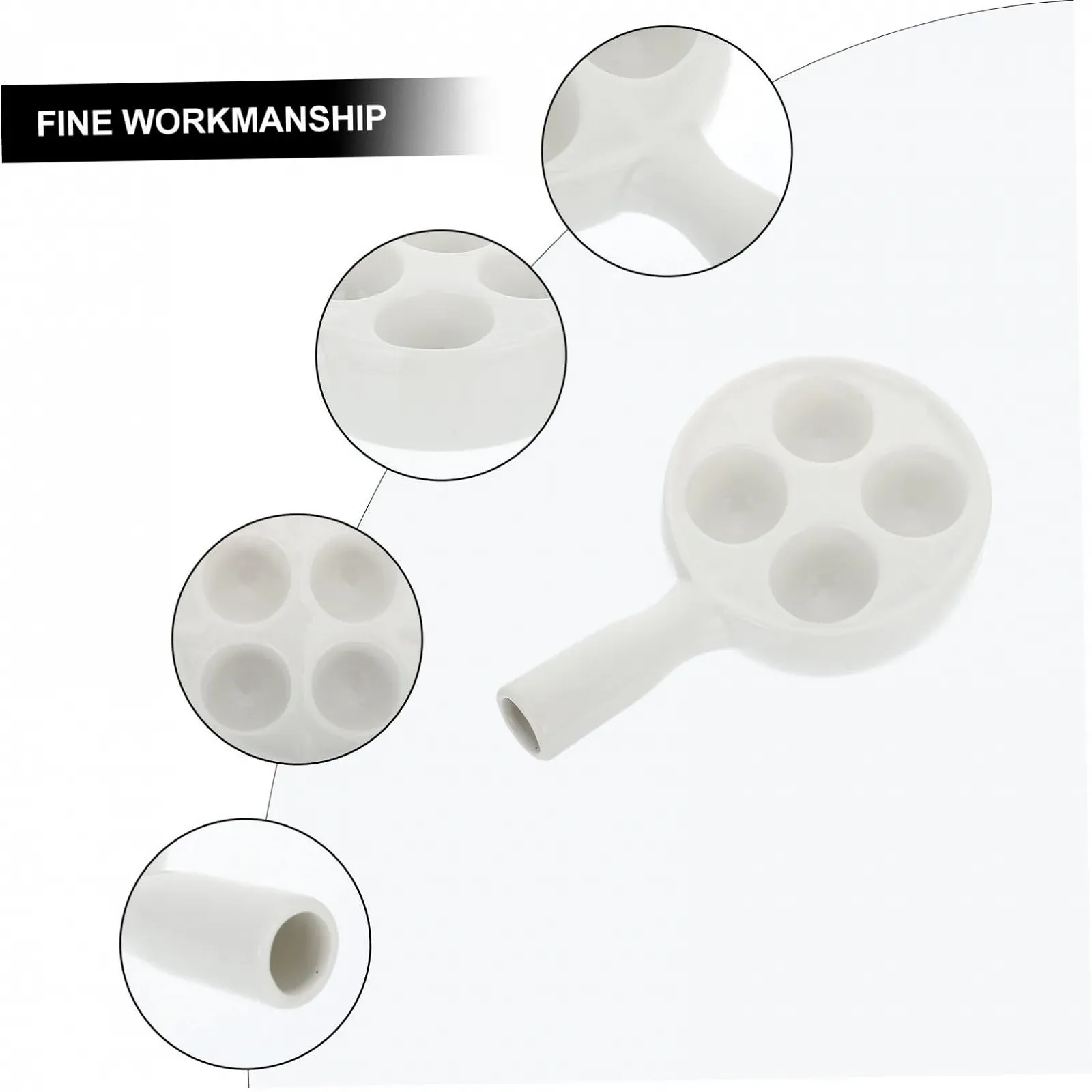 Деко для запікання равликів Керамічне Термостійке з отворами Біле, фото №4