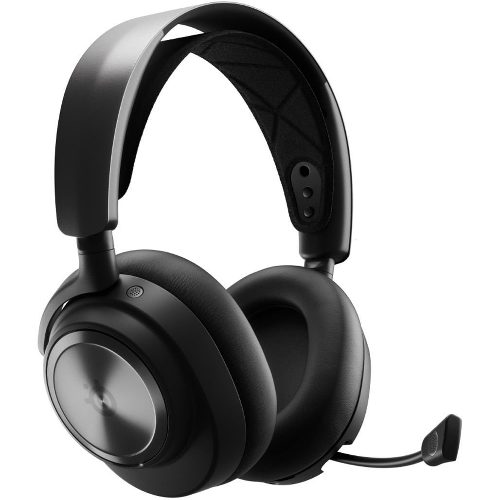 Геймерские беспроводные наушники SteelSeries Arctis Nova Pro Wireless / Bluetooth / Радиоканал / ANC / ENC / Быстрая зарядка / До 44 часов работы / Black (61520), фото №1