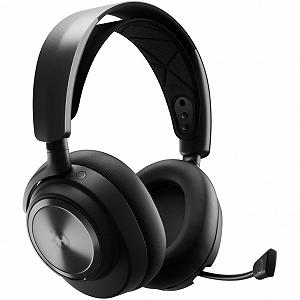 Геймерские беспроводные наушники SteelSeries Arctis Nova Pro Wireless / Bluetooth / Радиоканал / ANC / ENC / Быстрая зарядка / До 44 часов работы / Black (61520) - Фото 1