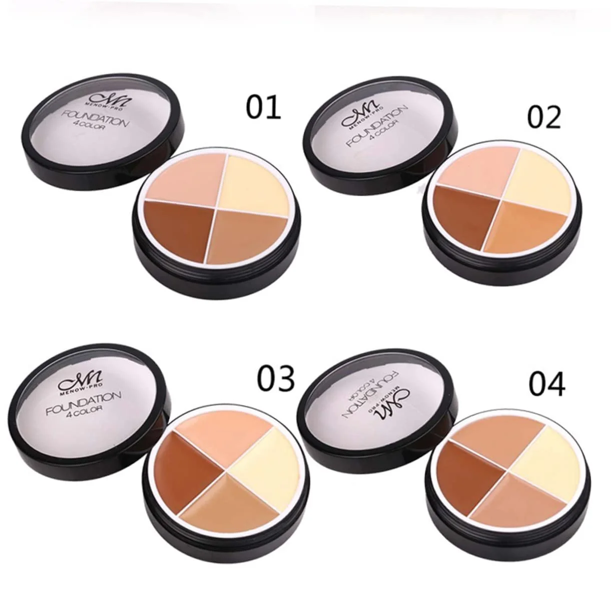 Крем-консилер Палетка FRCOLOR 4 Коригування для камуфляжу, фото №5