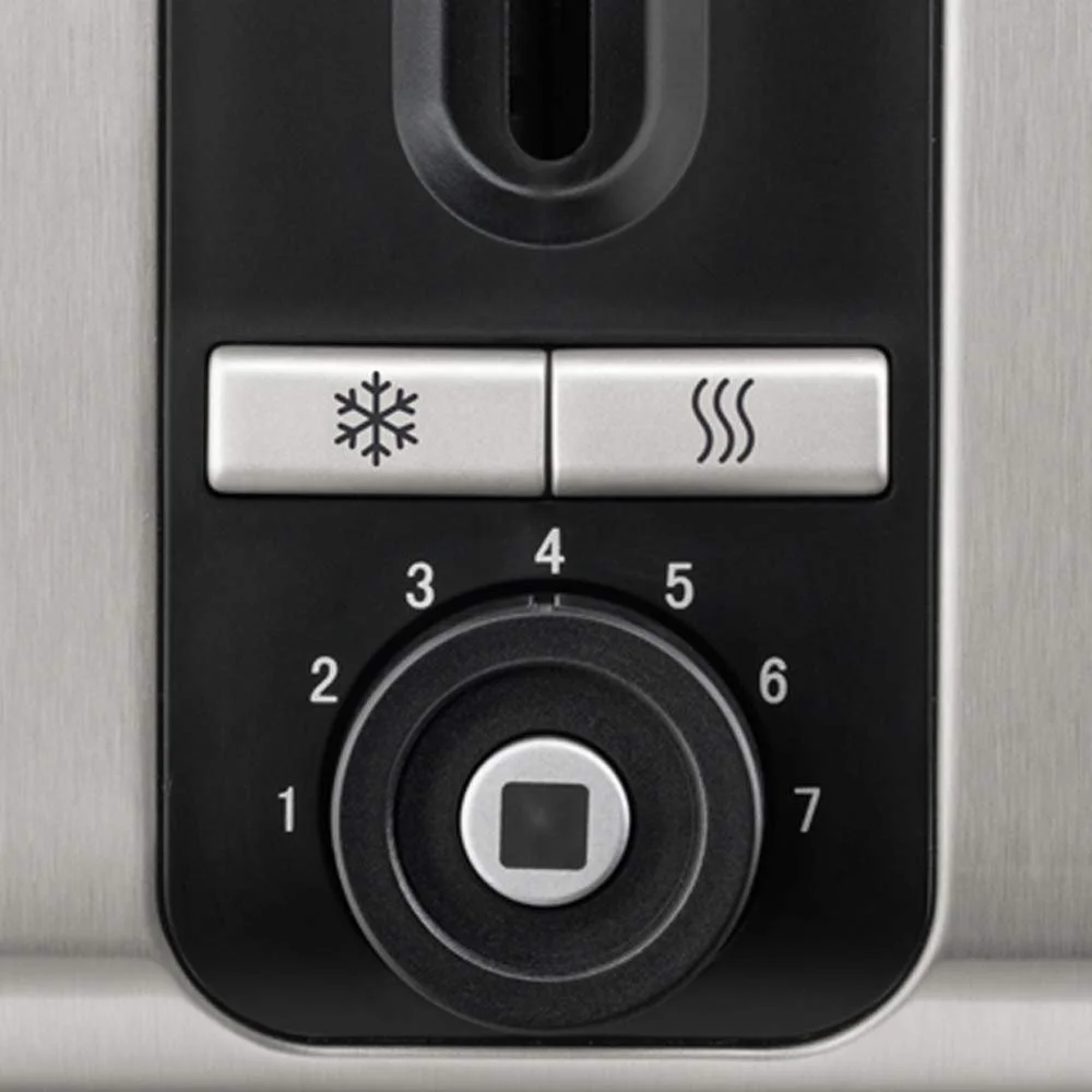 Тостер Bosch TAT7203 2 скибочки 1050W Чорний, Нержавіюча сталь, фото №3