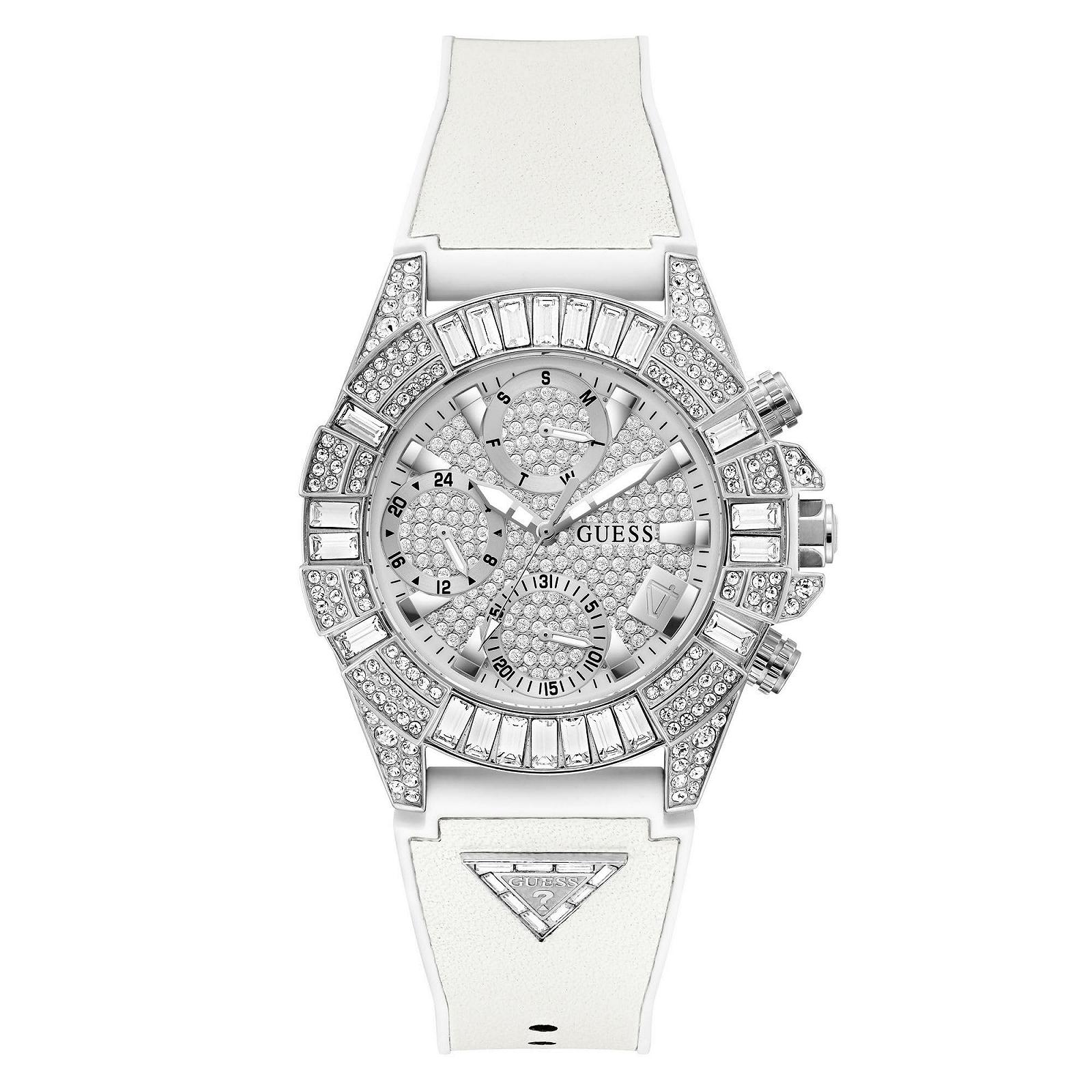 Часы GUESS Iconic 40TH GW0814L2 Женские Силиконовые, Белые, Ремешок, фото №1
