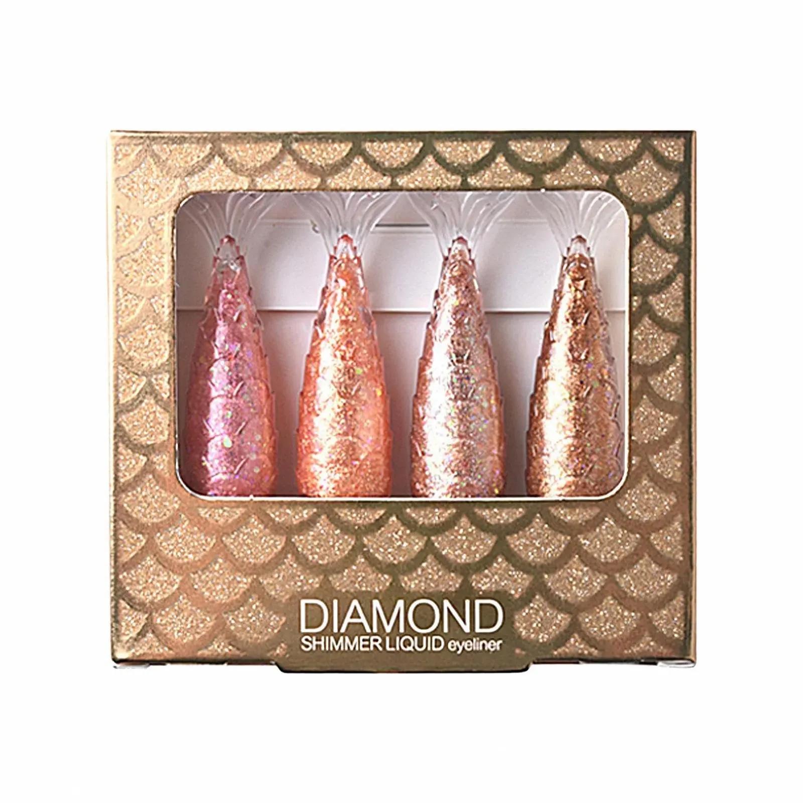 Карандаш для глаз Glänzende, с блестками, 4 цвета, фото №1